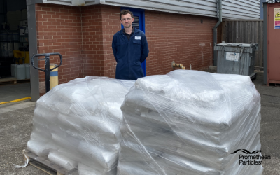 Four-tonne MOF export is a “major milestone” for UK chemical firm Promethean Particles