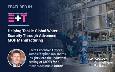 Promethean Featured in Engineering & Technology Article on Atmospheric Water Harvesting